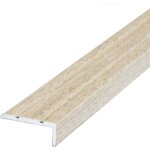 Profilé de nez de marche autocollant - 135cm x 25mm x 10mm chêne clair Profilé de nez de marche autocollant - 135cm x 25mm x 10mm chêne clair