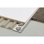 Profil� pour rev�tement de sols schiene - acier inox - hauteur 12, 5 mm - barre de 2, 5 m - prix au ml ...