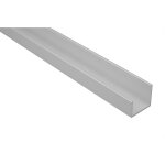Profil� en u aluminium anodis� 2000 x 19 x 18 mm ? r�sistant aux chocs ? longue dur�e de vie ? montage ...