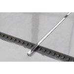 Profilé u de connexion rectifié en acier inoxydable pour carrelage 1cm x 244cm - argent brillant Profilé u de connexion rectifié en acier inoxydable pour carrelage 1cm x 244cm - argent brillant