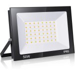 Projecteur 50w 5000lm, blanc froid 6500k super lumineux spot led ext�rieur, lumi�re de s�curit� ip65 ...
