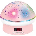 Projecteur pour bb, lampe de table avec ciel toil, tlcommande rotative  360 , minuterie, lampe ...