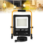 Projecteur de chantier led 200 w blanc chaud avec support et câble d'alimentation ? projecteur led étanche ... Projecteur de chantier led 200 w blanc chaud avec support et câble d'alimentation ? projecteur led étanche ...