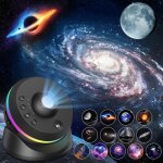 Projecteur ciel etoile, 4k hd planetarium projecteur avec 13 disques de film, rotatif 360� projecteur ...