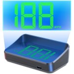 Projecteur de compteur de vitesse hud, projecteur de pare - brise compteur de vitesse hud avec gps + ...