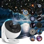 Projecteur d'�toiles de plan�tarium, projecteur de galaxie, lumi�re de nuit �toil�e r�aliste avec 12 ...