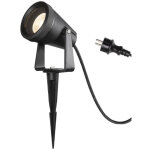 Projecteurs ext�rieurs 230v samrina spot sur piquet ext noir gu10 qpar51 7w max ip54 plastique recycl� ...