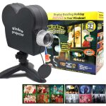 Projecteur de fen�tre pour halloween, lampe de projection holographique led de no�l, 12 diapositives, ...