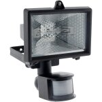 Projecteur halognenoir avec capteur - ip44 ce