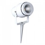 Projecteur de jardin led v - tac 12 w avec piquet, couleur blanche, lumi�re verte, ip65