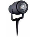 Projecteur de jardin led v - tac 12 w avec piquet, noir, lumi�re verte, ip65
