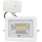 Projecteur led 10w avec capteur de mouvement pir cre'pusculaire 6000 k lumie're blanche froide support ...