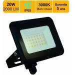 Projecteur led 20w 2000 lm 3000k ip65 - connexion en direct - garantie 5 ans (sku produit : 93626683 ...