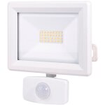Projecteur led blanc 20w, 1880 lumens, ip65, 4000k blanc - neutre, d�tecteur de mouvement 3 r�glages, ...