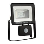 Projecteur  led extra plat avec dtecteur 10w ip65 6400k dim. 186x150x62mm