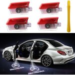 Projecteurs led de logo 3d pour voiture, �clairage d'ambiance, projecteur de bienvenue am�lior� pour ...