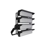 Projecteur led puissant industriel 1000w 170lm / w ip66 noir orientable - blanc neutre silumen