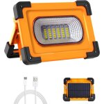 Projecteur led rechargeable, 50w 4 modes projecteur led chantier, 1500 lumens lampe de travail portable ...