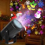 Projecteur de no�l, projecteur de lumi�re led �tanche, adapt� � la d�coration de no�l, projecteur de ...