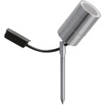 Dopo - projecteur avec piquet tilt kobe ip44 gu10 4. 50w acier inoxydable