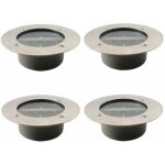 Projecteurs solaires � 3 led �tanches ip65 pour pelouse de jardin, blanc froid lot de 4