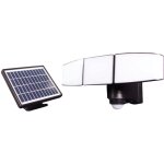 Projecteur solaire led noir 3 ttes orientables, 15w, 930 lumens, ip44, 4000k blanc - neutre, dtecteur ...