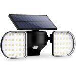Projecteur solaire � led r�glable � 360� avec capteur de mouvement, �tanche � l'eau ip65 pour entr�e ...