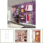 Prolenta premium - the living store syst�me de garde - robe t�lescopique avec barres aluminium - syst�me ...