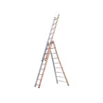 Tubesca comabi ? �chelle articul�e transformable 3 plans ? 3 x 9 marches ? aluminium ? longueur d�pli�e ...