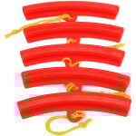 Jeffergarden ensemble de 10 protections de jantes en caoutchouc rouge pour changeur de pneus