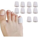 Protecteur d'orteil en silicone 10 pices, protge l'avant de l'orteil, protge l'auriculaire