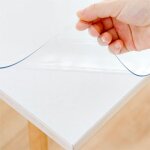 Protection de bureau transparente 35, 5 x 53 cm, sous - main transparent, protection de bureau en plastique ...