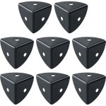 Protection coin de table 8 pcs meuble d'angle corniere aluminium noir convient pour protection des meubles, ...