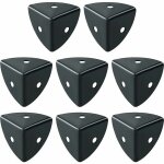 Protection coin de table 8 pcs meuble d'angle corniere aluminium noir convient pour protection des meubles, ... Protection coin de table 8 pcs meuble d'angle corniere aluminium noir convient pour protection des meubles, ...