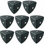 Protection coin de table 8 pcs meuble d'angle corniere aluminium noir convient pour protection des meubles, ...