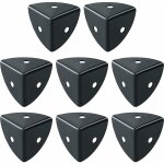 Protection coin de table 8 pcs meuble d'angle corniere aluminium noir convient pour protection des meubles, ... Protection coin de table 8 pcs meuble d'angle corniere aluminium noir convient pour protection des meubles, ...