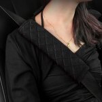Protege ceinture voiture, 2pcs coussinet doux et confortable pour ceintures de scurit, compatible avec ...