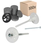 Protektor cheville � vis pour isolants thermiques destin�e � l'isolation des fa�ades, avec vis en acier ...