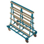 Provost - chariot verrier m�tallique 800 kg - transport s�curis� pour vitrages et menuiseries