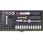 Proxxon industrial jeu de cl�s � douille m�trique 1 / 4  (6. 3 mm) 36 pi�ces 23080 c73480