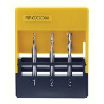 Jeu de fraises en bout en carbure monobloc, 3 pces (1 - 2 - 3 mm) - proxxon