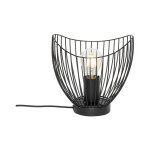 Pua - lampe de table - 1 lumi�re - � 20 cm - noir - design, moderne - �clairage int�rieur - salon i chambre ...