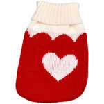 Pull � col roul� pour chiens, col double en tricot pour hiver, cerf et design ext�rieur.