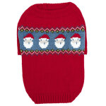 Pull de no�l pour chiots et chatons, tricot � col roul�, motif renne et p�re no�l, pour petits animaux. ...