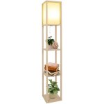 Puluomis - lampadaire sur pieds avec étagères 160cm, lampadaire en bois, éclairage intérieur, convient ... Puluomis - lampadaire sur pieds avec étagères 160cm, lampadaire en bois, éclairage intérieur, convient ...