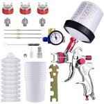 Pulv�risateur de peinture avec 10 gobelets de m�lange rapide de 600 ml, ensemble de pistolet � peinture ...