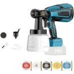 Pulv�risateur de peinture pistolet de pulv�risation �lectrique sans fil, 1000ml, pulv�risateur de peinture, ...
