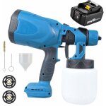 Teetok - pulvrisateur de peinture de pistolet sans fil 18v, avec batterie 5. 5ah bl1850b et chargeur ...