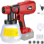 Pulv�risateur de peinture sans fil pour batterie milwaukee 20 v, outil �lectrique sans fil hvlp, pistolet ...