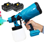 Teetok - pulv�risateur de peinture sans fil hvlp pistolet de pulv�risation �lectrique 550 w pistolet ...